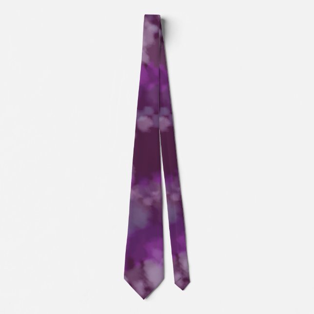 Gravata *~* Hipster Roxo Retro Psicódelo Tie Dye tie (Frente)