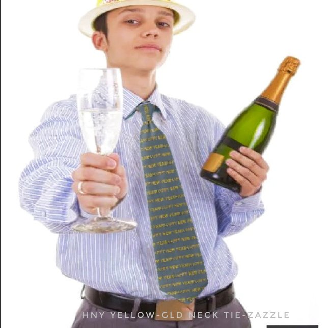 Gravata HNY Yellow-Gld Neck Tie (Criador carregado)
