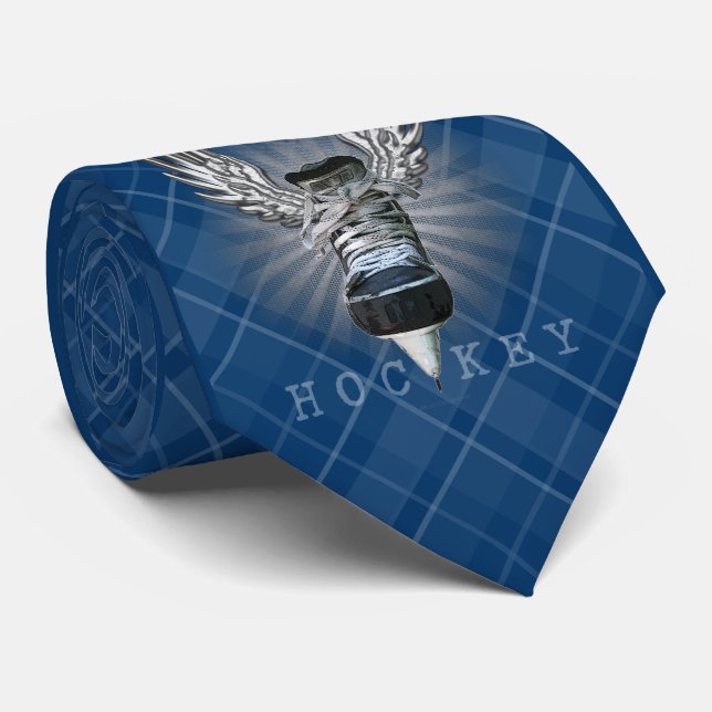 Gravata Hockey com asa (Personalizado) (Rolled)