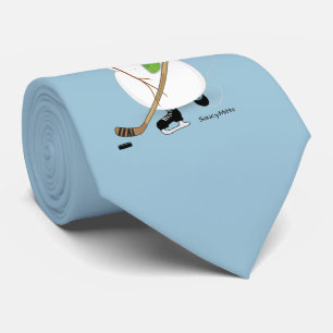 Gravata Hockey Snowman Tie