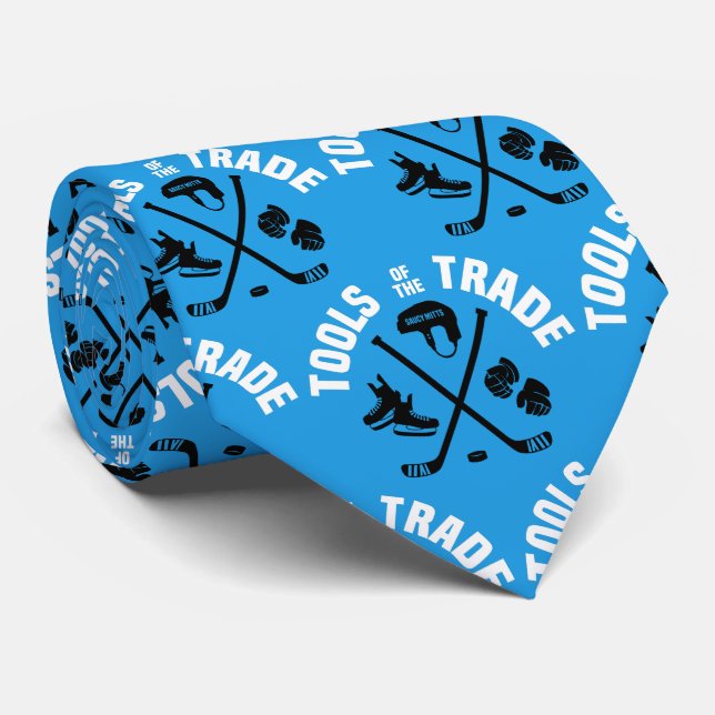 Gravata Hockey Tools of the Trade on blue (Rolled)