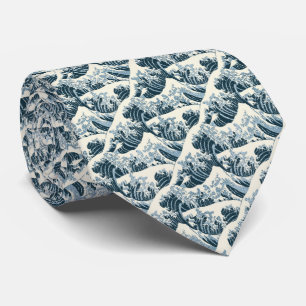 Gravata Hokusai é a onda