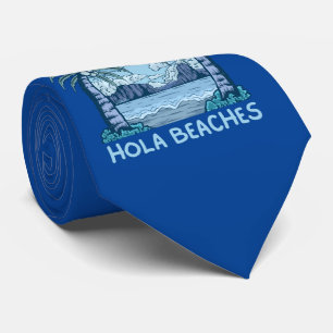 Gravata HOLA BEACHES engraçado praia life verão