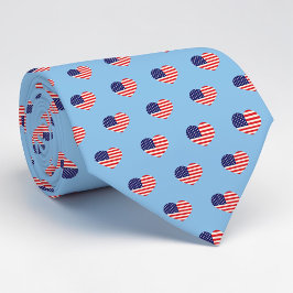 Gravata Holiday - Fourth of July American Flag Necktie
