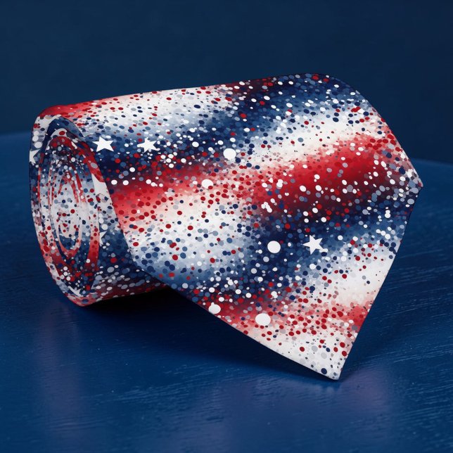Gravata Holiday - Fourth of July Patriotic Necktie (Criador carregado)