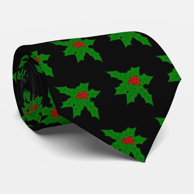 Gravata Holly Design Natal (Rolled)