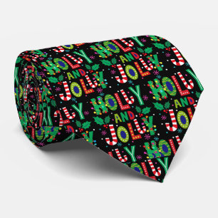 Gravata Holly e Jolly Natal Tie