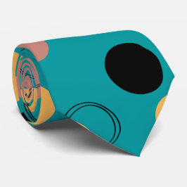 Gravata Homem-abstrato de padrão azul-na moda elegante