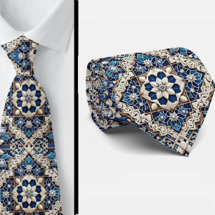 Gravata Homem de Negócios de Luxo Mundano Azulejo Marro