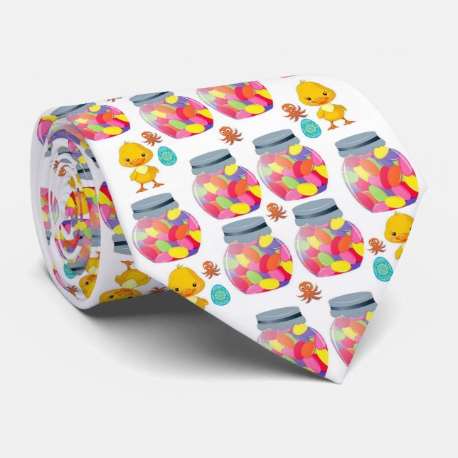 Gravata Homens Jellybeans de Designer (Rolled)
