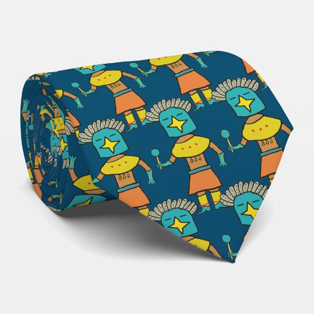 Gravata Hopi Doll Blue Star Kachina (Rolled)