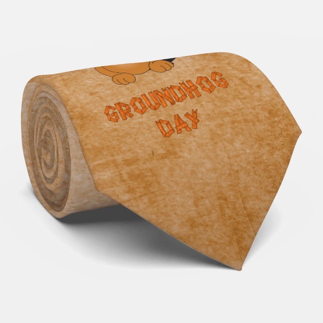 GRAVATA HORA DO DIA DE GROUNDHOG (Rolled)