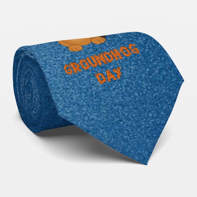 GRAVATA HORA DO DIA DE GROUNDHOG (Rolled)