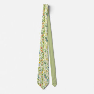 Gravata Horário Floral de Casamento Floral Masculino