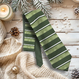Gravata Horizontal Stripe Pattern Green ID862