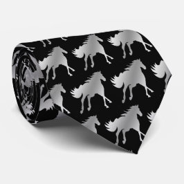 Gravata Horse Mustang Team Mascot Futebol Necktie