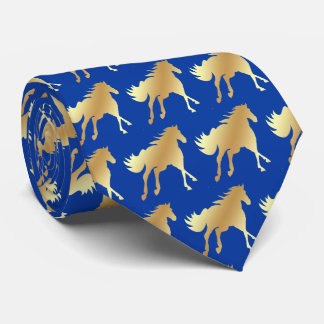 Gravata Horse Mustang Team Mascot Futebol Necktie