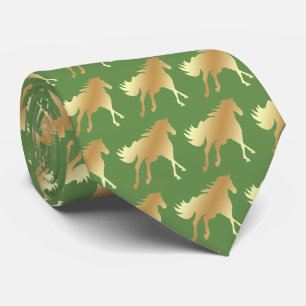 Gravata Horse Mustang Team Mascot Futebol Necktie