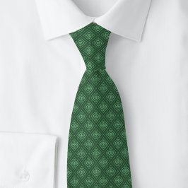 Gravata Hunter Green Floral Diamonds