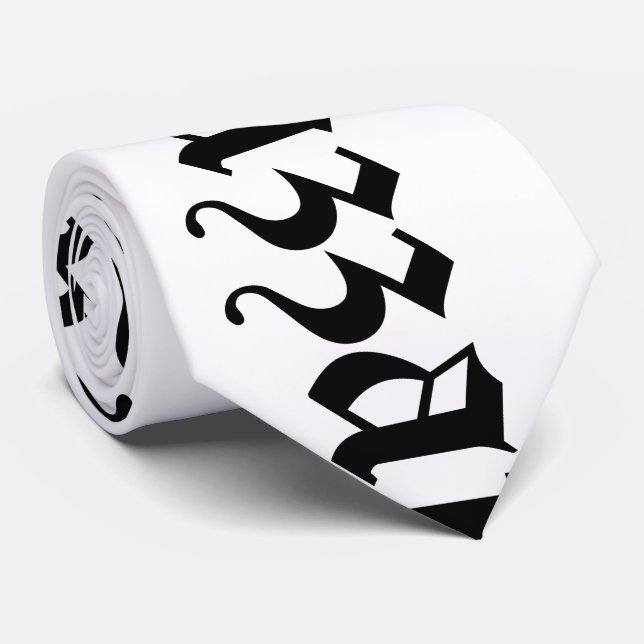 Gravata Huzzah! {Tipografia medieval} (Rolled)