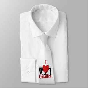 Gravata I Heart Girafes Silver
