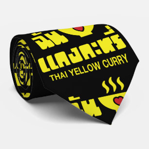 Gravata I Heart (Love) Thai Yellow Curry