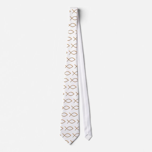 Gravata Icthus Dourado múltiplo (Frente)