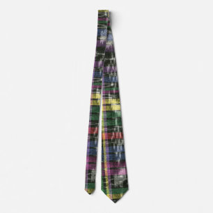 Gravata ikat Multi-colorido