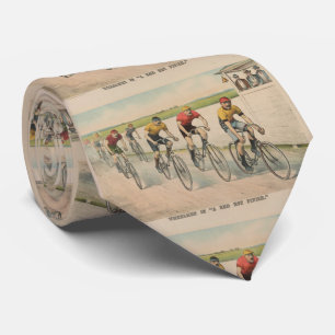 Gravata Ilustração da raça de ciclismo do vintage (1894