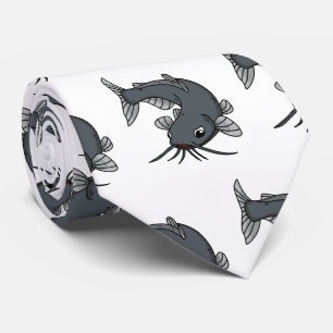 Gravata Ilustração de desenho animado de catfish