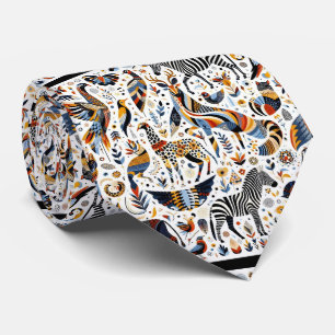 Gravata Impressão Boho Africano