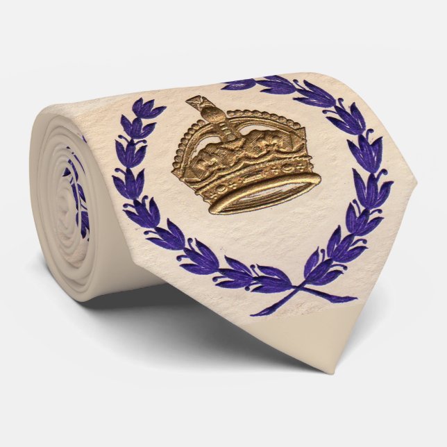 Gravata impressão da coroa e da garland (Rolled)