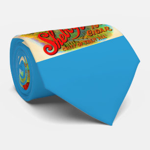 Gravata impressão da etiqueta do charuto de Sheboygan do