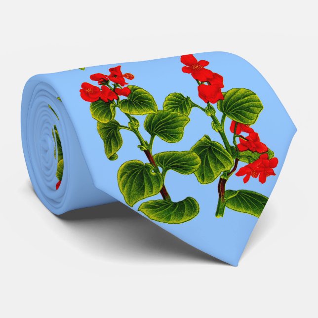 Gravata impressão de cera begonia (Rolled)