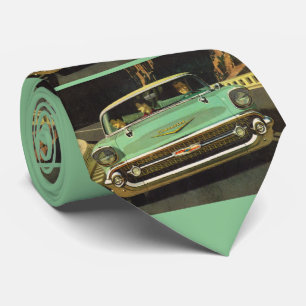 Gravata impressão de Chevy Bel Air 1957