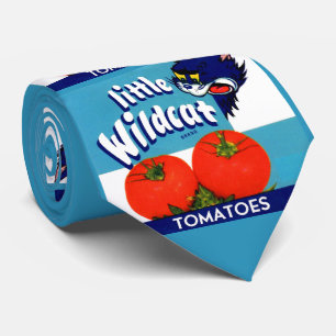 Gravata Impressão de etiqueta de tomate Wildcat