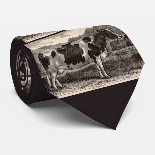 Gravata impressão de impressão Holstein do século XIX (Rolled)