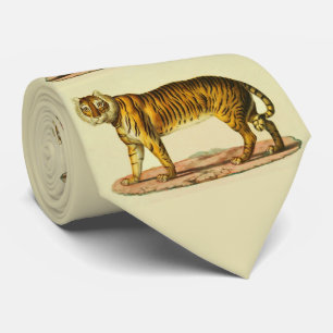 Gravata impressão de tigre 1824