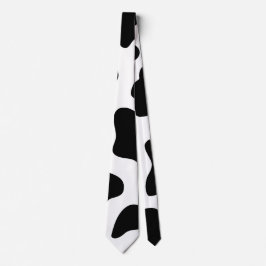 Gravata Impressão de Vaca, Dia das Bruxas Brancas e Negras