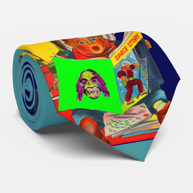 Gravata impressão do cadete espacial (Rolled)