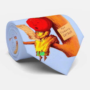 Gravata Impressão do cartão vitorioso de tomate