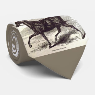 Gravata impressão do século 19 Um cavalo de galeria ingl