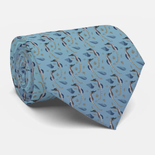 Gravata Impressão duplo lateral francês (Blue Mix)