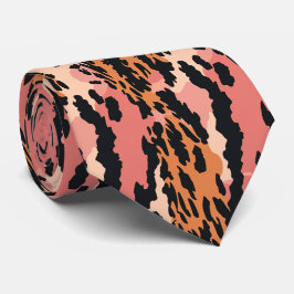 Gravata Impressão em animais moderna e colorida