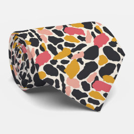 Gravata Impressão em animais moderna e colorida