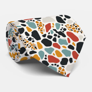 Gravata Impressão em animais moderna e colorida