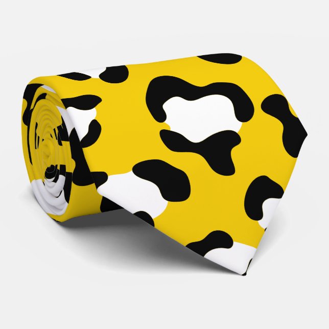 Gravata Impressão Leopardo, Manchas Leopardo, Leopardo Ama (Rolled)