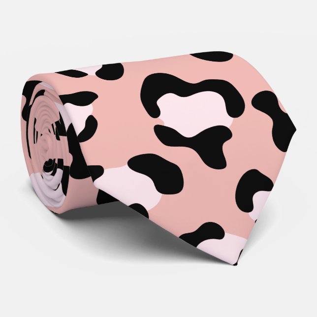Gravata Impressão Leopardo, Manchas Leopardo, Leopardo Ros (Rolled)