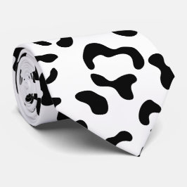 Gravata Impressão Leopardo, Manchas Leopardo, Preto E Bran