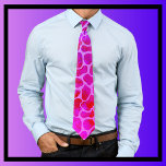 Gravata Impressão Leopardo Puro e Rosa<br><div class="desc">Gravata de Colo Púrpura e Rosa do Leopardo. Design de impressão luxe-leopardo lindíssima em roxo e rosa vibrantes. Siga em estilo selvagem com esta impressão corajosa em animais. Perfeito para amantes de acessórios de pele animal.</div>